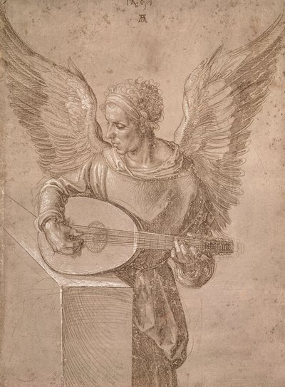 Ange jouant du luth, 1491 - Albrecht Dürer